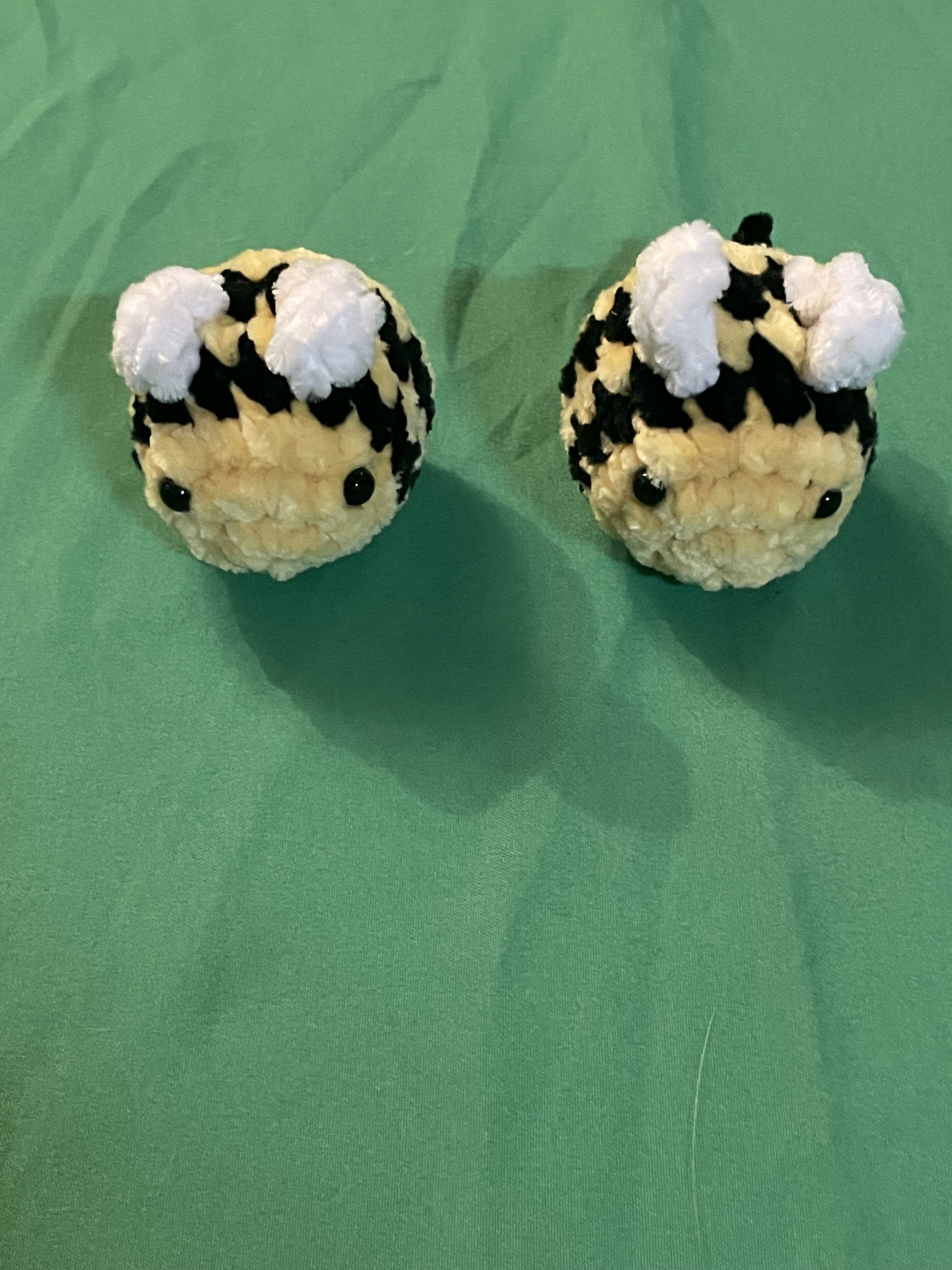 Handmade Crochet Bee Plushie by Stitch Goblin